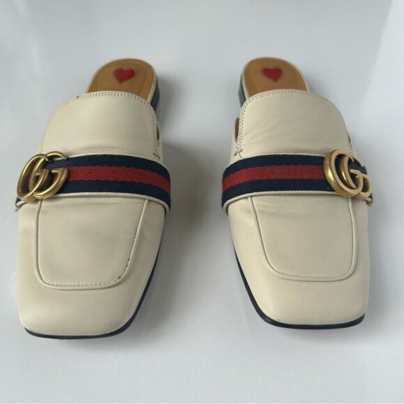 Gucci Peyton White GG Mules size 38 - Picture 8 of 12